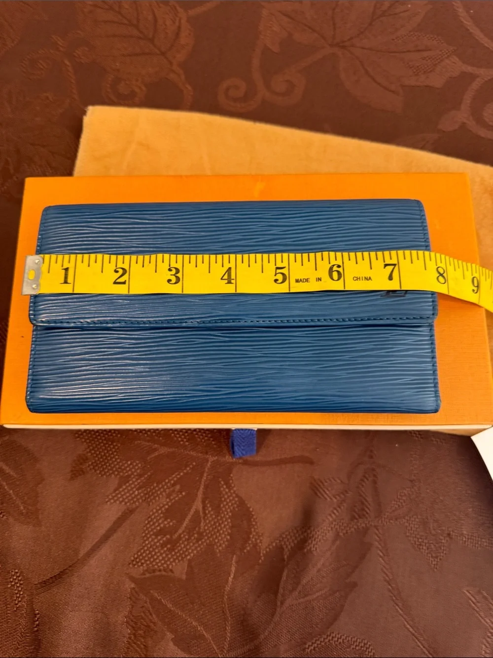 Louis Vuitton Blue Epi Leather Bag & Wallet